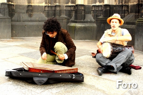 Straßenmusiker in Köln